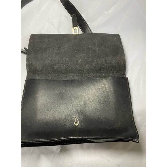 Vintage Dooney & Bourke Black Italian Leather Handbag Made in Italy - Picture 10 of 10